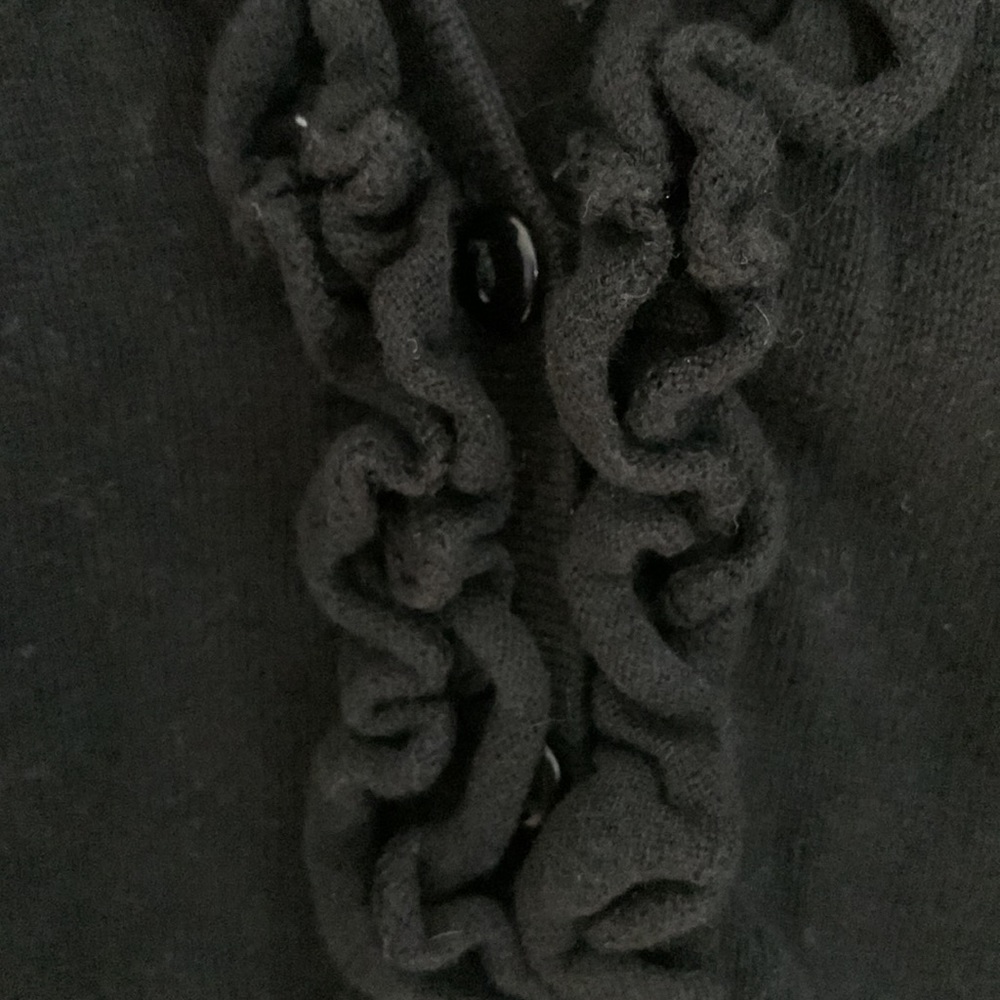 Loft black button down sweater - Picture 3 of 6